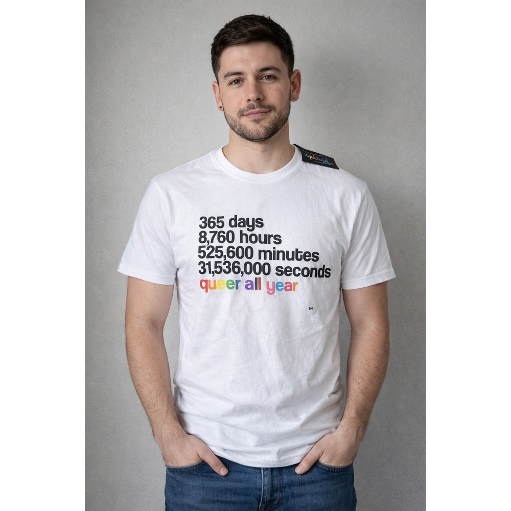 The Phluid Project Pride T Shirt White Medium Graphic Tee